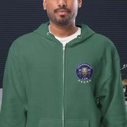 Unisex-Zip-Hoodie aus Fleece Logo Nick Individuell